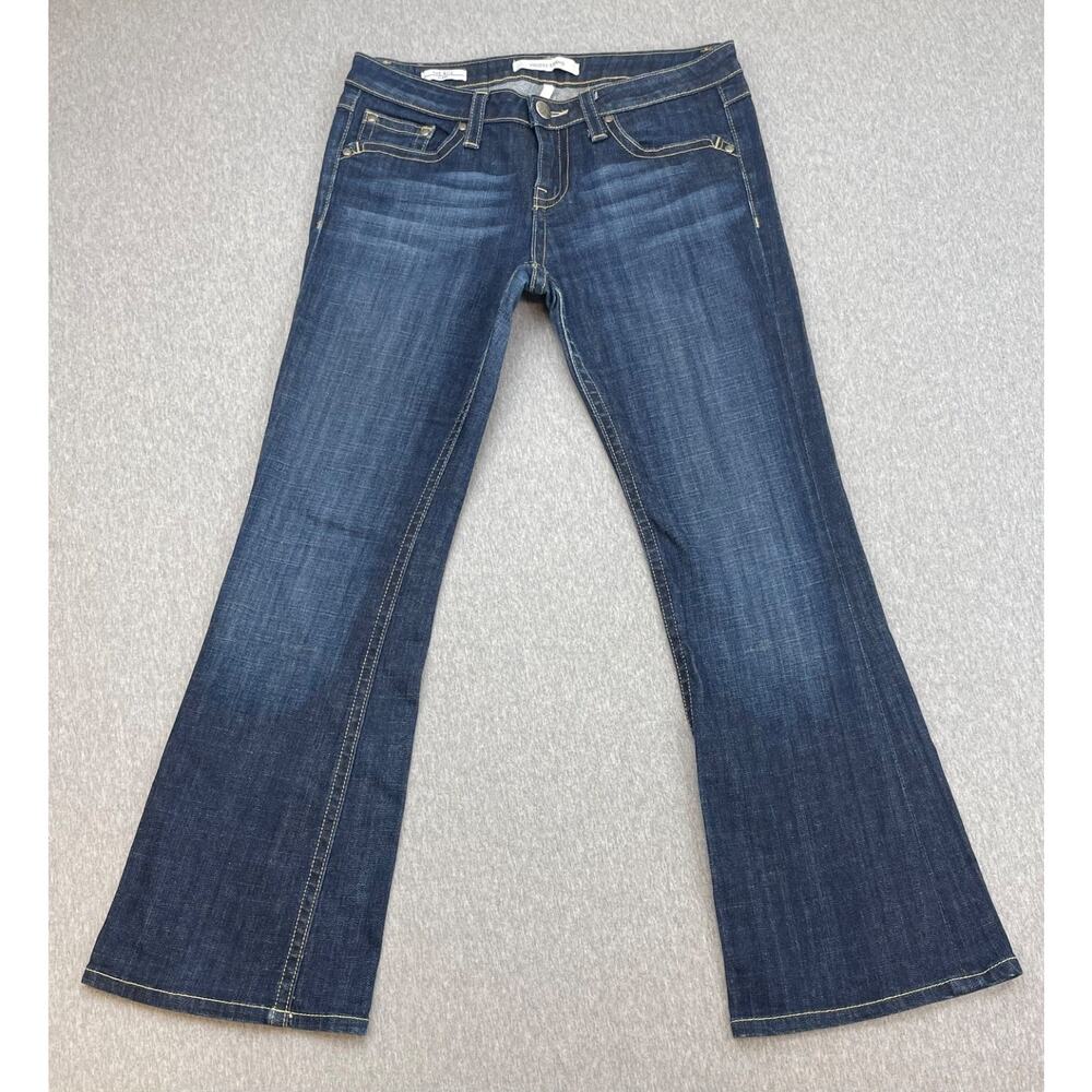 Vigoss Jeans Womens 30 Cotton Blend Stretch Embroidered Ritz Flare